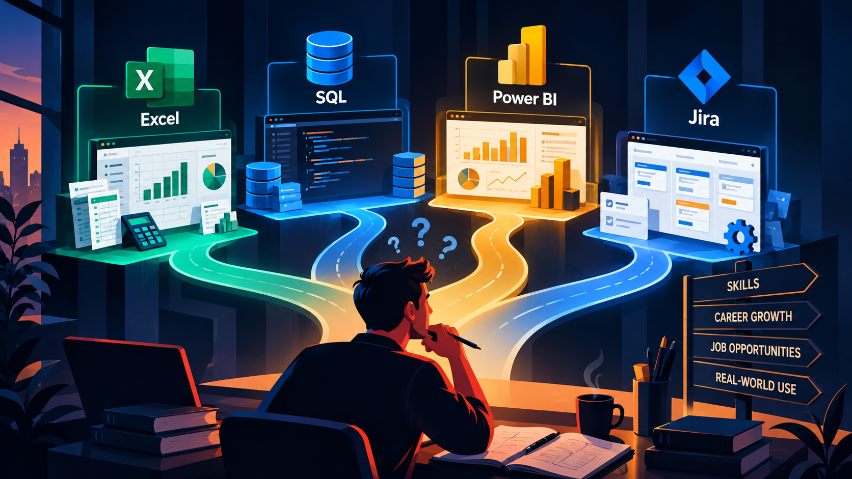 Excel, SQL, Power BI, Jira: what should an aspiring business analyst learn first?
