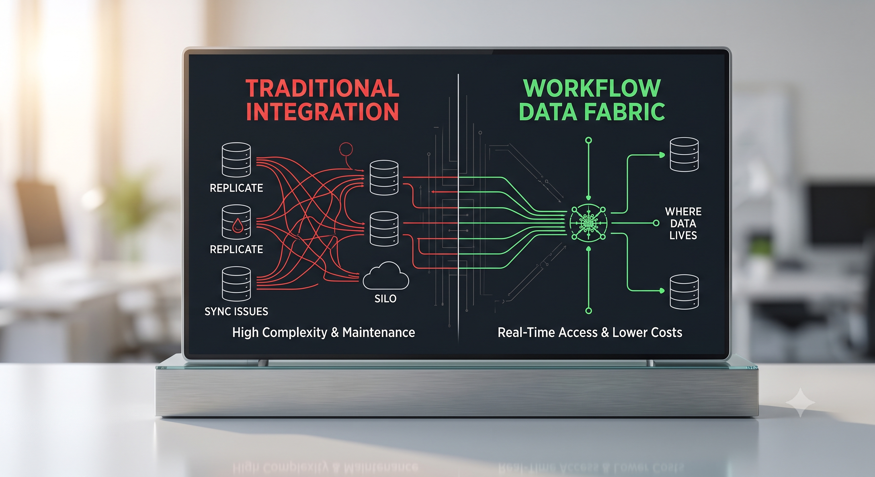 Traditional Integration vs. Workflow Data Fabric