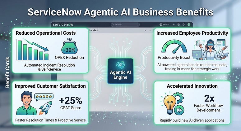 ServiceNow Agentic AI Business Benefits