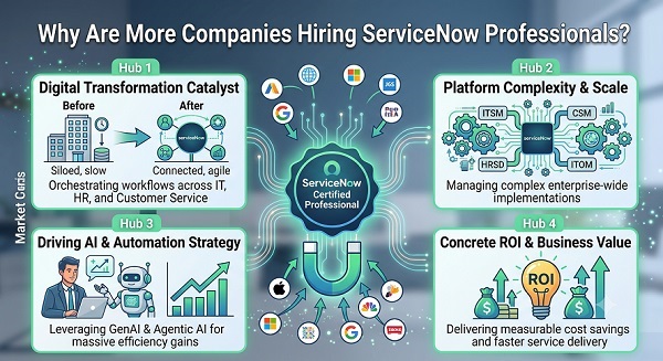 Companies hiring ServiceNow professionals