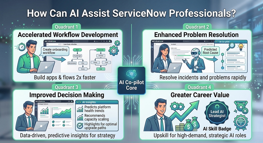 How can AI assist ServiceNow professionals